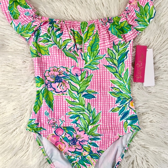 Lilly Pulitzer "One piece Swim Suit in Don't Stop Beleafing" NWT - Picture 15 of 16